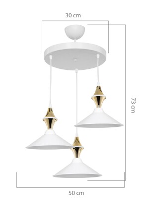 Axes Beyaz Tepsili Karo Gold 3lü Opal Maya 5253 - 5