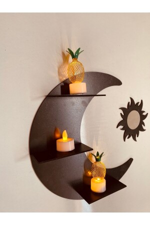 Ay Güneş Dekoratif Duvar Rafı - Evdeucuz