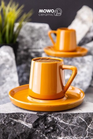 Aya Türkischer Kaffee, Espresso, Geschenk 2 Stück Kaffeetasse – Geburtstag, Valentinstagsgeschenk MOWO-15-001 - 1