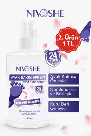 Ayak Koku Önleyici- Ayak Kokusu Spreyi -kaşıntı Giderici Ve Nemlendirici Ayakkabı Koku Spreyi 50 ml - 1