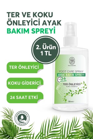 Ayak Ve Ayakkabı Koku Önleyici Giderici Sprey - Ferahlatıcı Nemlendirici Etkili 50 ml - 2