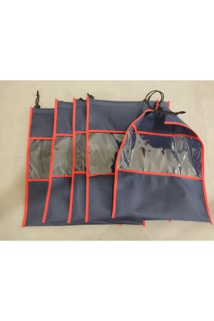 Ayakkabı torbası- Şeffaf Pencereli- saklama- koruyucu kılıf- seyahat için çamaşır torbası 5 ad. - 3