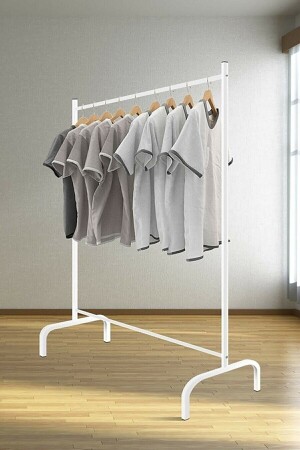 Ayaklı Metal Konfeksiyon Askısı Askılık Elbise Askılığı Eşek Askı - 1