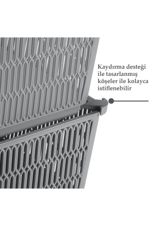 Ayaklı Sepet Üst Üste Dizilebilir 2 X 12 Litre Çok Amaçlı Düzenleyici Sepet - 2