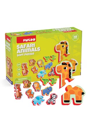 Ayakta Durabilen Bebek Puzzle - Safari - 1