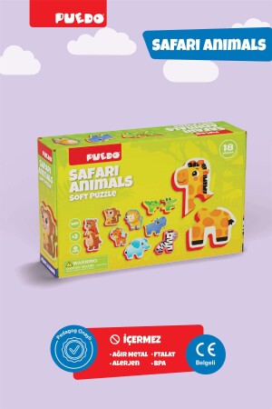 Ayakta Durabilen Bebek Puzzle - Safari - 3