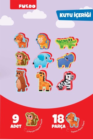 Ayakta Durabilen Bebek Puzzle - Safari - 4