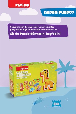 Ayakta Durabilen Bebek Puzzle - Safari - 6