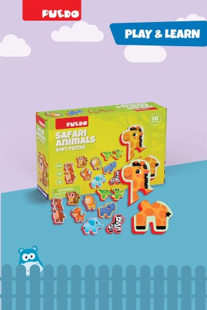 Ayakta Durabilen Bebek Puzzle - Safari - 9