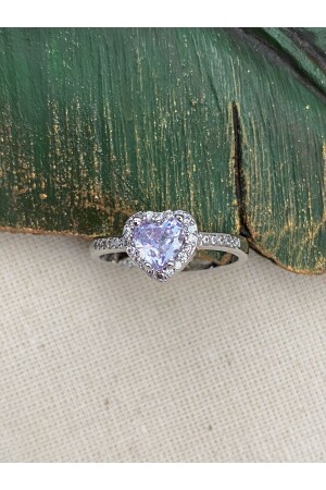 التوجه المعدل MNZ-Sparkling Stone Heart Ring / خاتم النساء - Shimmer