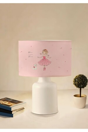 مصنع من المنسوجات المطبوعة الوردية باليرينا القلب غرفة الفتيات المصابيح Ayd-3047 AYD-3046 - HOMİNG