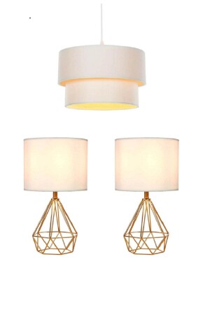 إضاءة MNZ مجموعة Tardu غرفة المعيشة شمعة، قاعة شمعة المطبخ شمعة 2 قطع طاولة شمعة المراقبة مجموعة TARDU - White West inn House