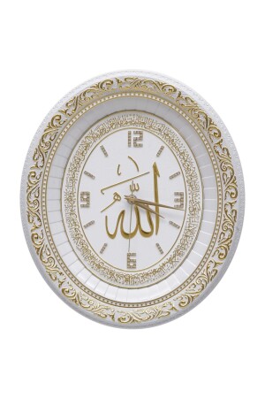 Ayet-el Kursi mit ovaler Uhr – Weiß Gelb BGB10004706 - 4