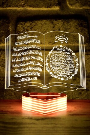 Ayetel Kürsi und Abundance Prayer Gift Lampe mit geschriebenem Koran - 2