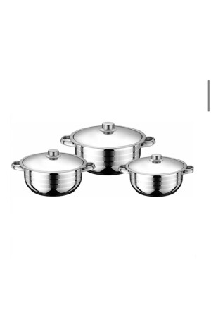 Aykut Metal Erena Cookware 6 Parça Boru Kulp Tencere Seti EBK6 - 1