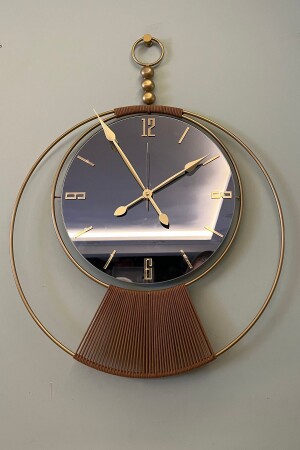 Aynalı Sayra Saat - Modern Dekoratif Ledli(Pilli) Duvar Saati - 2