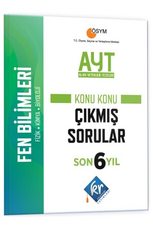 AYT Fen Bilimleri Son 6 Yıl Konu Konu Çıkmış Sorular - 2