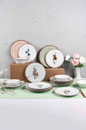 Azelya 24 Parça 6 Kişilik Yemek Takımı 10204POR34880 - Porland