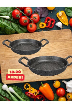 Azra Döküm Granit Sahan 2er Set 18-20cm ardev22liset - 1