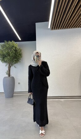 Azur Elbise - Siyah - Duendeca