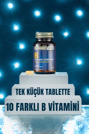 B Complex Vitamin 60 Tablet B1- B2- B3- B5- B6- B12 - 6