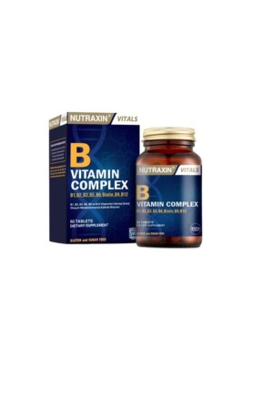 B-Vitamin-Komplex 60 Tabletten mit B1-B2-B3-B5-B6-B12 und Biotin - 1