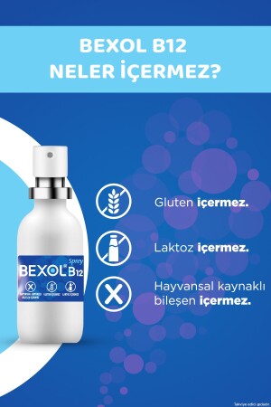 B12 Dilaltı Sprey- 15 ml B12 Vitamini Içeren Takviye Edici Gıda 8699546650088 - 6