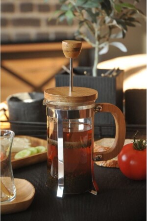 B2487 Ginza - French Press 600 ml (ÇAY PRESİ) Bitki Çayı Demleme - 2