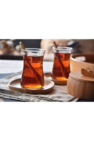 B2502 Silva – 6-teilige quadratische Teeteller-Teeuntersetzer B2502-1 - 2
