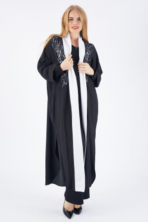 Babil Stoff Kimono_kmn31526 Schwarz - 1