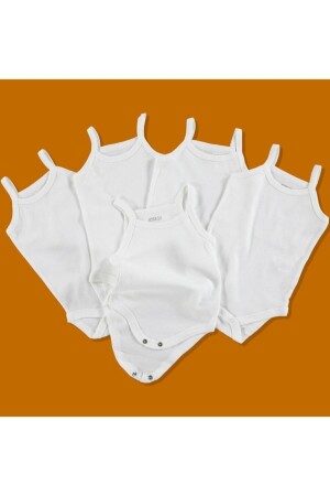 Baby-Athleten-Body mit Druckknopfverschluss, Seilriemen, 5er-Set - 1