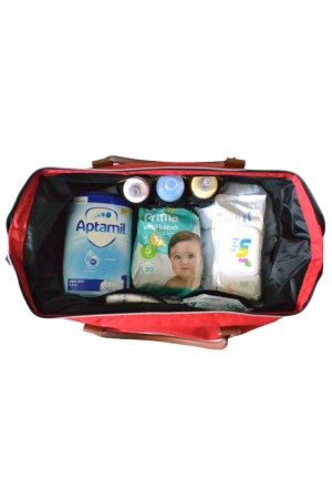 Baby Bag Kırmızı Anne Bebek Bakım Ve Mommy Kadın Çantası AYB-DBUKGGBB - 9