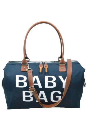 Baby Bag Tasarım 2 Li Set Lacivert Anne Bebek Bakım Ve Kadın Çantası - 3