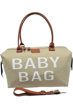 Baby Bag Tasarım 3 Lü Set Bej Anne Bebek Bakım Ve Kadın Çantası - 4