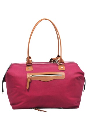 Baby Bag Tasarım 3 Lü Set Bordo Anne Bebek Bakım Ve Kadın Çantası - 6