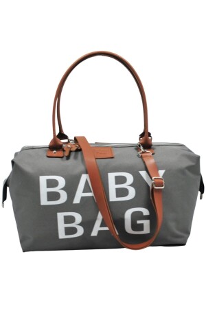 Baby Bag Tasarım 3 Lü Set Gri Anne Bebek Bakım Ve Kadın Çantası - 3