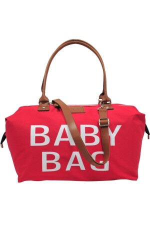 Baby Bag Tasarım 3 Lü Set Kırmızı Anne Bebek Bakım Ve Kadın Çantası - 3