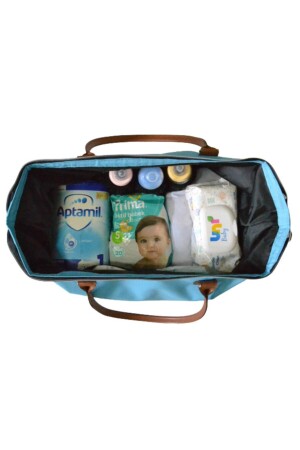 Baby Bag Tasarım Mavi Anne Bebek Bakım Ve Kadın Çantası - 6