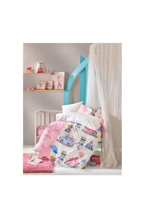 Baby-Bettbezug-Set 100 x 150 Cute Travel CTN-Baby-N. T-Cute Travel Pink - 2