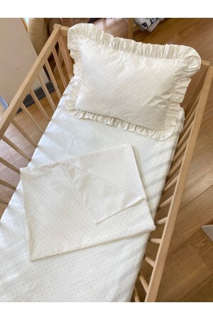 Baby-Bettbezug-Set aus 100 % Baumwolle, Öko-Tex-zertifiziert, gepunkteter Baby-Bettbezug - 2