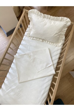 Baby-Bettbezug-Set aus 100 % Baumwolle, Öko-Tex-zertifiziert, gepunkteter Baby-Bettbezug - 6