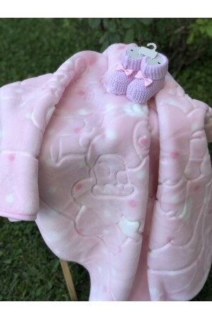 Baby Embos Babydecke mit Booties, Geschenk 8179 - 5