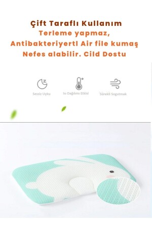 Baby-Flachkopfkissen – Babykissen – Flachkopfkissen – 100 % Baumwolle – Anti-Schweiß-Babykopfkissen - 6