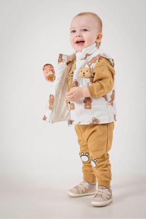 Baby-Jungen-Teddybär-Zubehör, aufblasbare Weste, Trainingsanzug, zwei Strings, 3-teiliges Set 6060 - 1