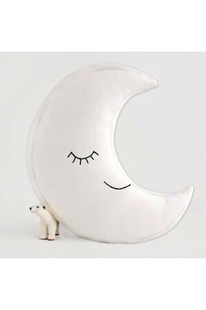 Baby & Kids Room Moon Decorative Pillow Sleeping Companion Off White mimuuykuay - 1