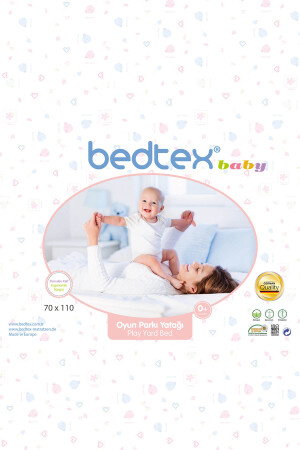 Baby Kinderbett Laufgitterbett Kinderbett 70x110 cm PARKBETT - 2