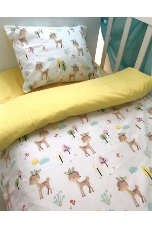 Baby-Kinderbettwäsche-Set 70 x 110 Karaca Yellow für Park Crib 2004 - 2