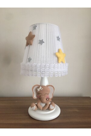 Baby Kinderzimmer Kronleuchter Lampenschirm Mobile Set Elefant Kaffee Gelb Creme Filkahveset - 4