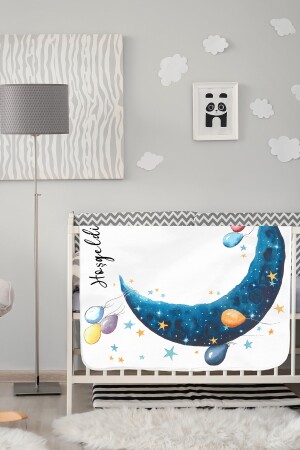 Baby Memory Blanket Fleece, Newborn Monthly Concept Photo Shoot Blanket Cover ANIBATTN - 6