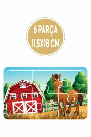 Baby Puzzle 6 Parça 6 Adet Puzzle Seti-3 - 4